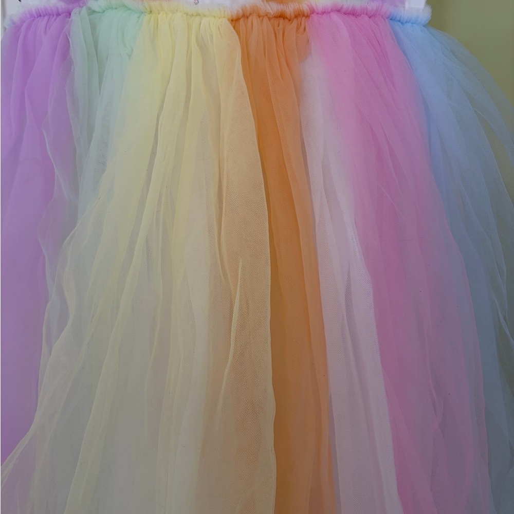 Lola + The Boys Crystal Rainbow Tulle Dress NWOT - Picture 5 of 7
